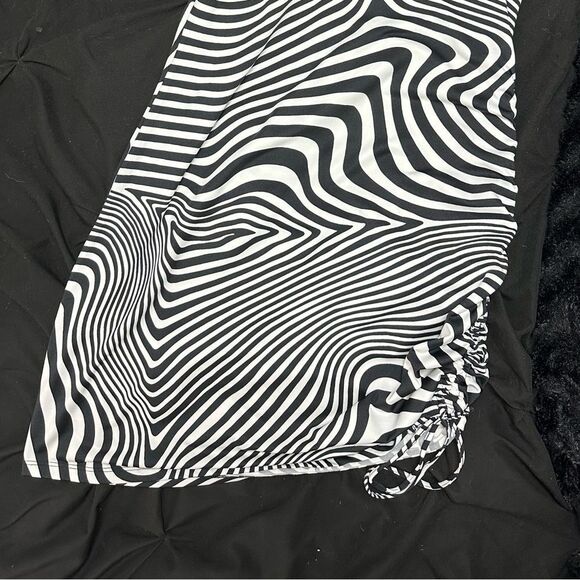 H&M Black and White Zebra Slip Dress Large - Picture 4 of 4